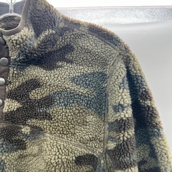 Alpine Sherpa Women's Camouflage Pullover Mock Neck Green Size Small - Picture 4 of 8